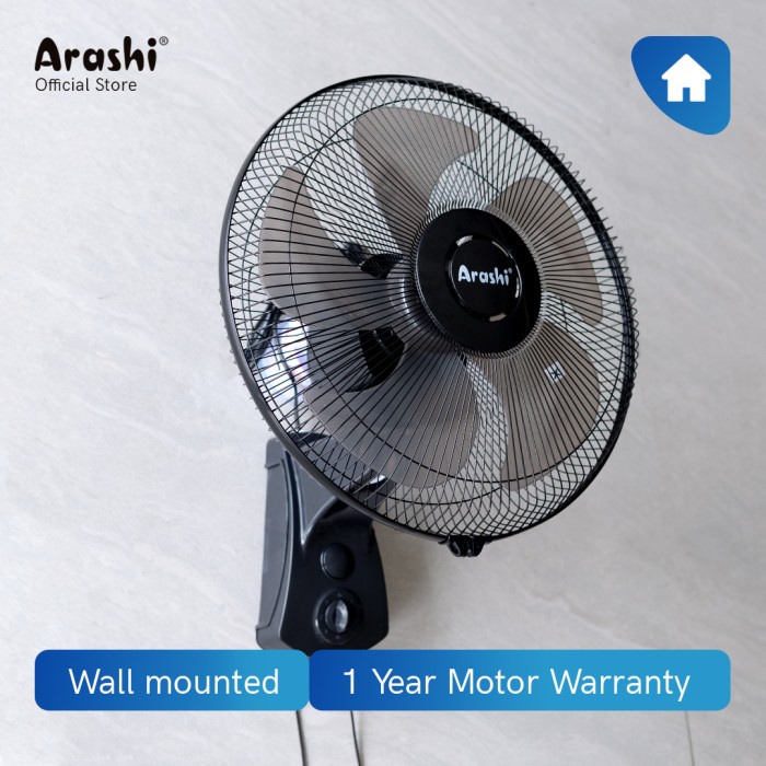 Kipas Angin Dinding Arashi Apace AR 228 PWF 16&quot; Wall Fan Arashi AR228 16 inch