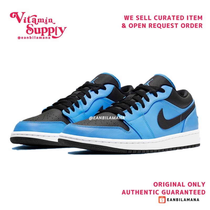 AIR JORDAN 1 LOW 'UNIVERSITY BLUE'
