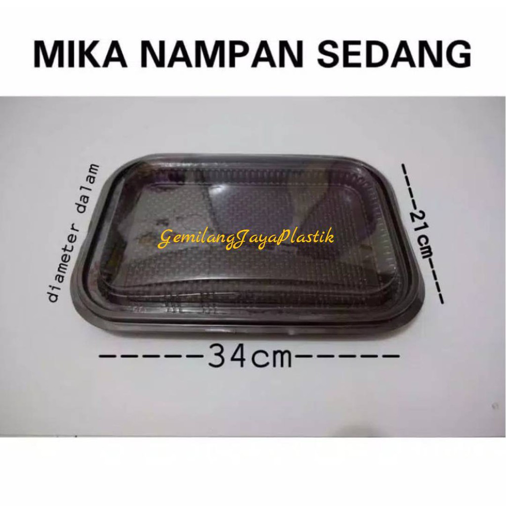 Mika Nampan Sedang/Mika Nampan Kue Medium/Tray Nampan 1628 (isi 10pcs)