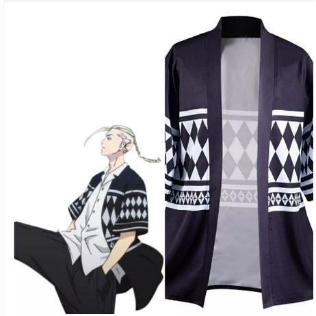 TOKYO REVENGGERS COSPLAY DRAKEN TOKYO MANJI GANG ANIME BLAZER CARDIGAN KIMONO MOTIF PRINTING