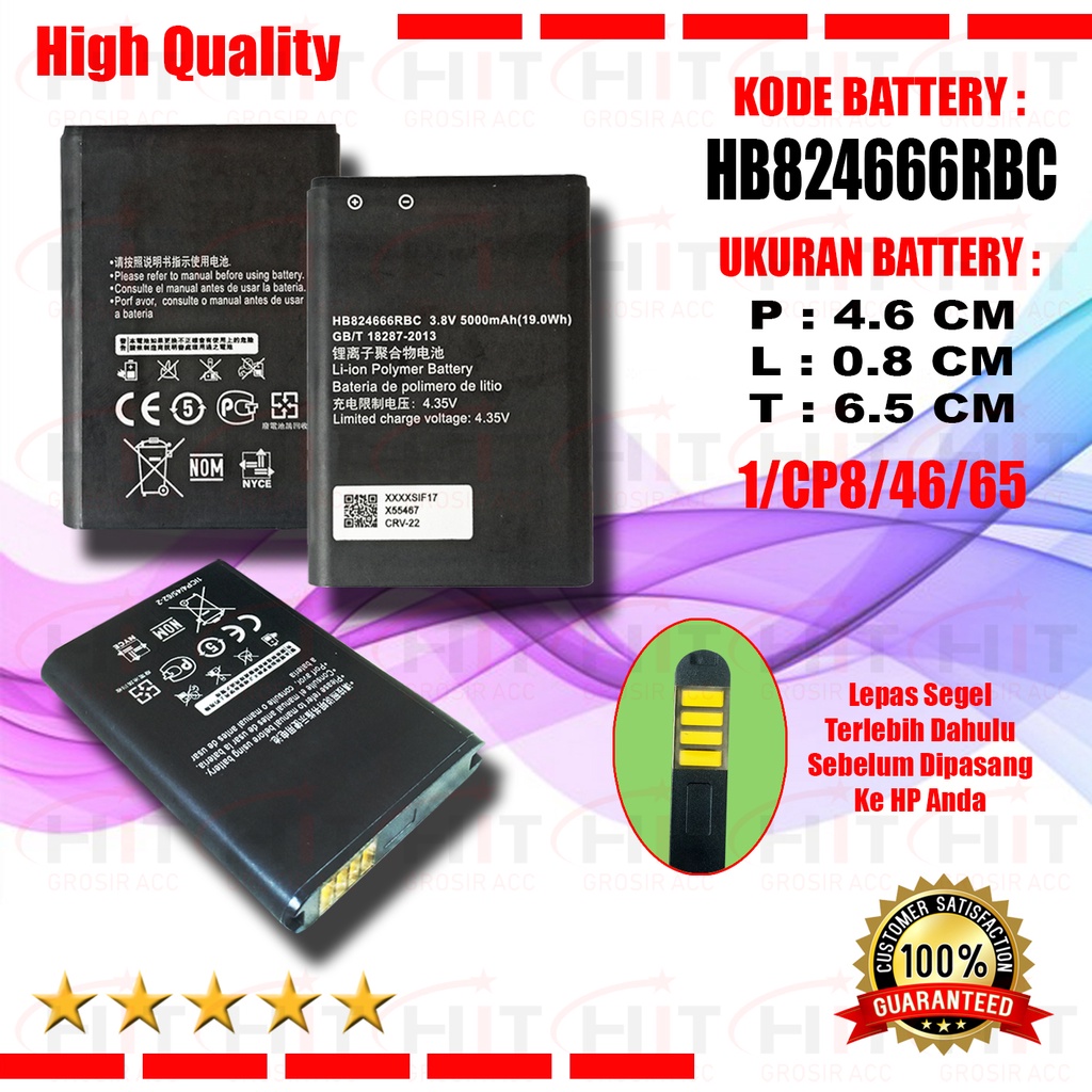 Battery Baterai HB824666RBC For Huawei E5577 E5577Bs-937 Wifi Router