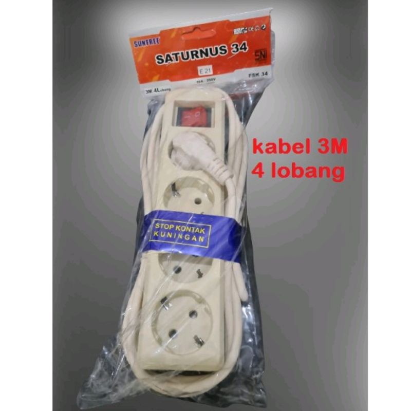 Stop Kontak Sunfree Saturnus 34