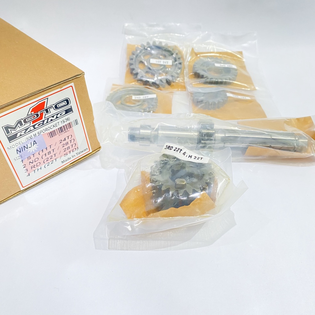 GIGI RASIO RATIO MOTO1 MOTO 1 NINJA R RR 500M GIGI 1 SAMPAI 4 ORIGINAL