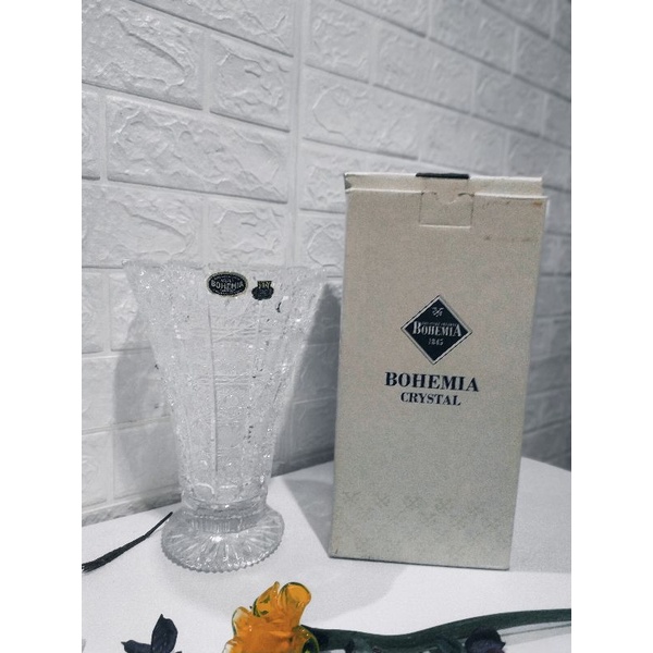 Vas Bunga Bohemia Crystal ORI