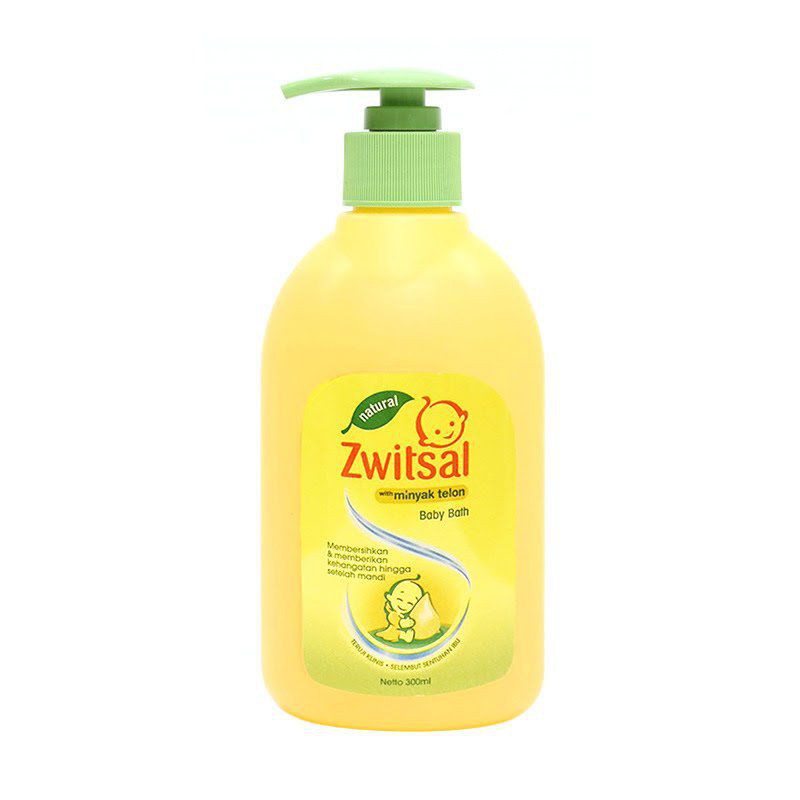 Zwitsal Baby Bath Natural with Minyak Telon Pump [300 mL]