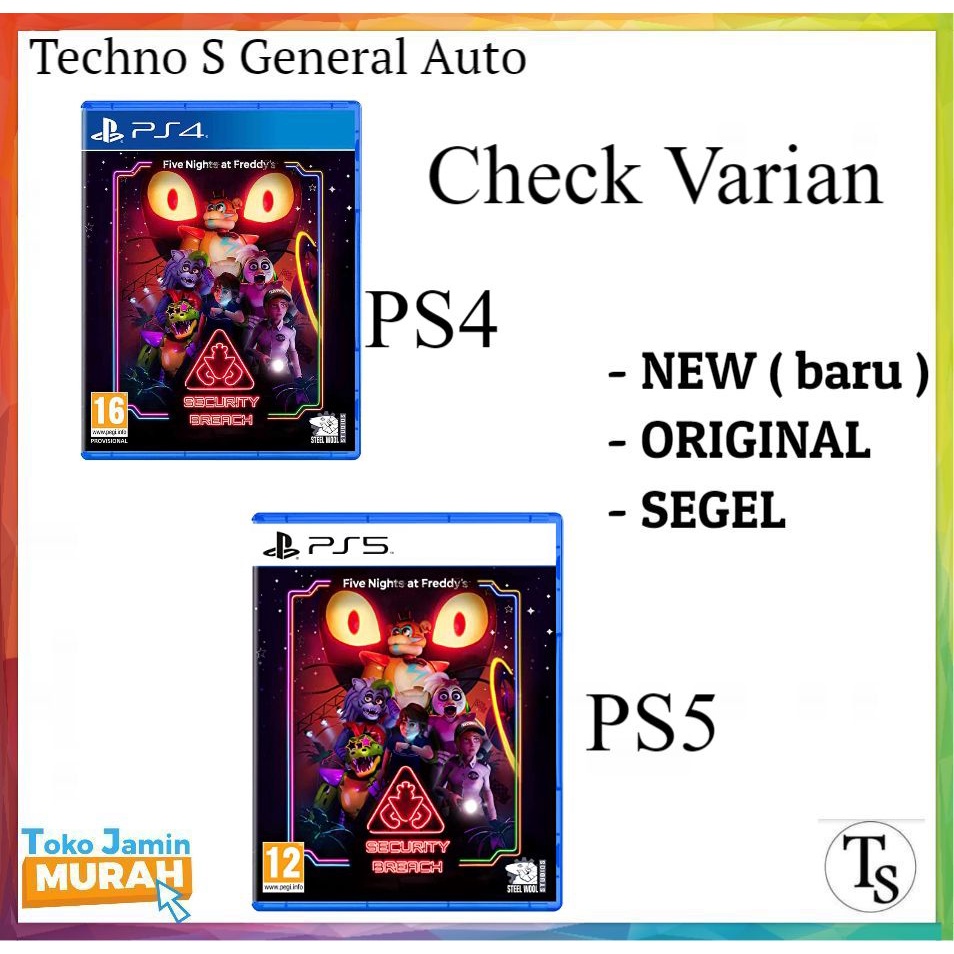 PS4 Five Nights At Freddy's Security Breach PS 4 / PS5 Five Nights At Freddy's Security Breach PS 5