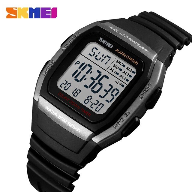 SKMEI 1278 Jam Tangan Wanita Digital Dual Time WK-SBY