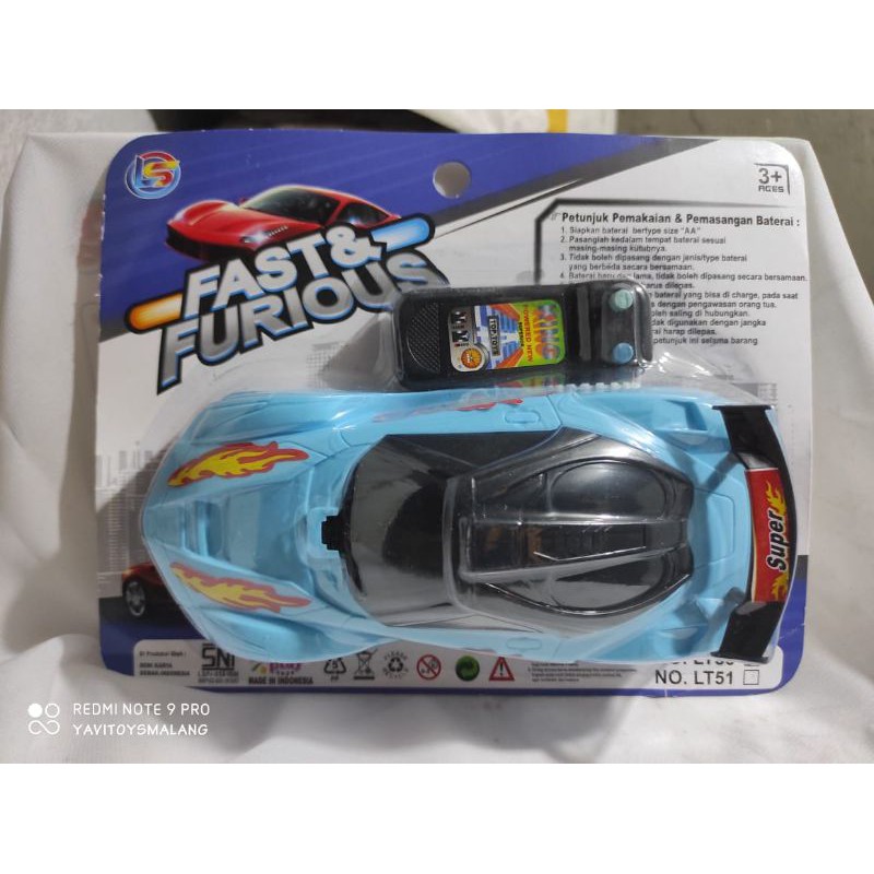 Ready LT 50 SUPER CAR REMOTE KABEL / MAINAN MOBIL-MOBILAN REMOTE KABEL MENGGUNAKAN BATERAI Rumah Mai
