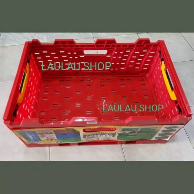 60x40x20 Box Container Shinpo 147 BISA DI LIPAT / KERANJANG INDUSTRI SERBAGUNA / KERANJANG BUAH ROTI