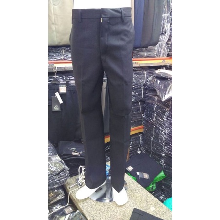 Celana bahan formal pria model slim fit bahan tebal dan halus