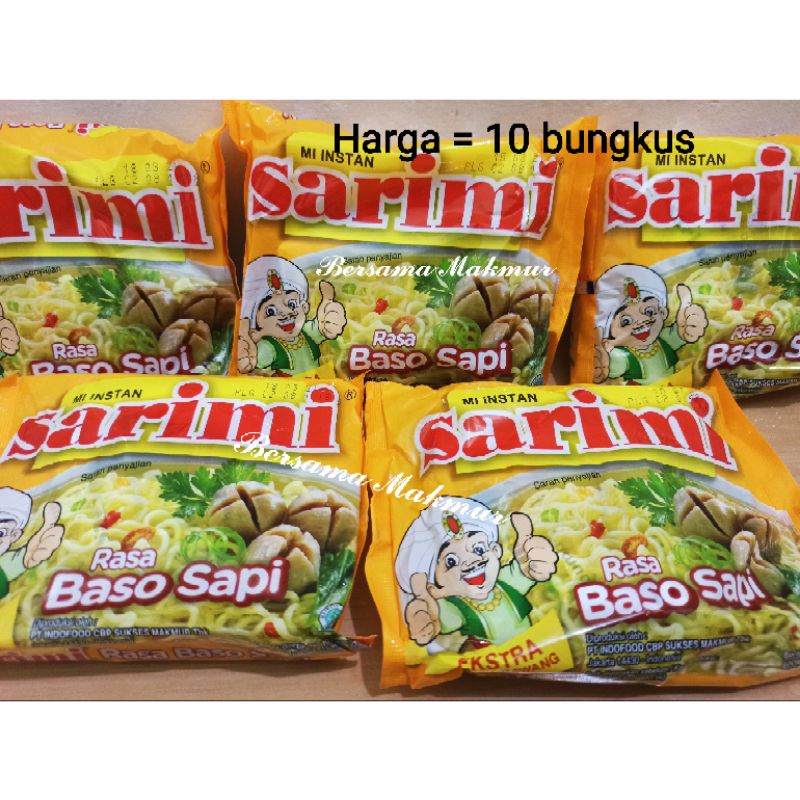 

SARIMI BASO SAPI 77 gram @ 10 bungkus