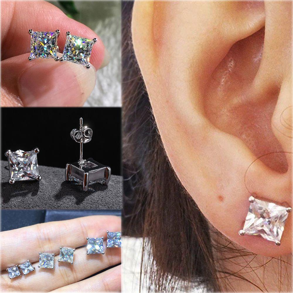 Suyo Anting Baru Wanita Pria Perhiasan Hadiah Persegi