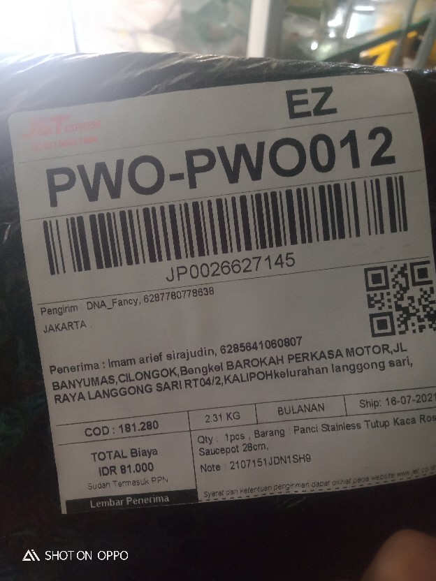 Panci Stainless Tutup Kaca Rosh Saucepot 28cm