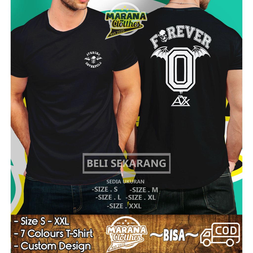 Kaos A7X Avenged Sevenfold Forever DB Baju Musik