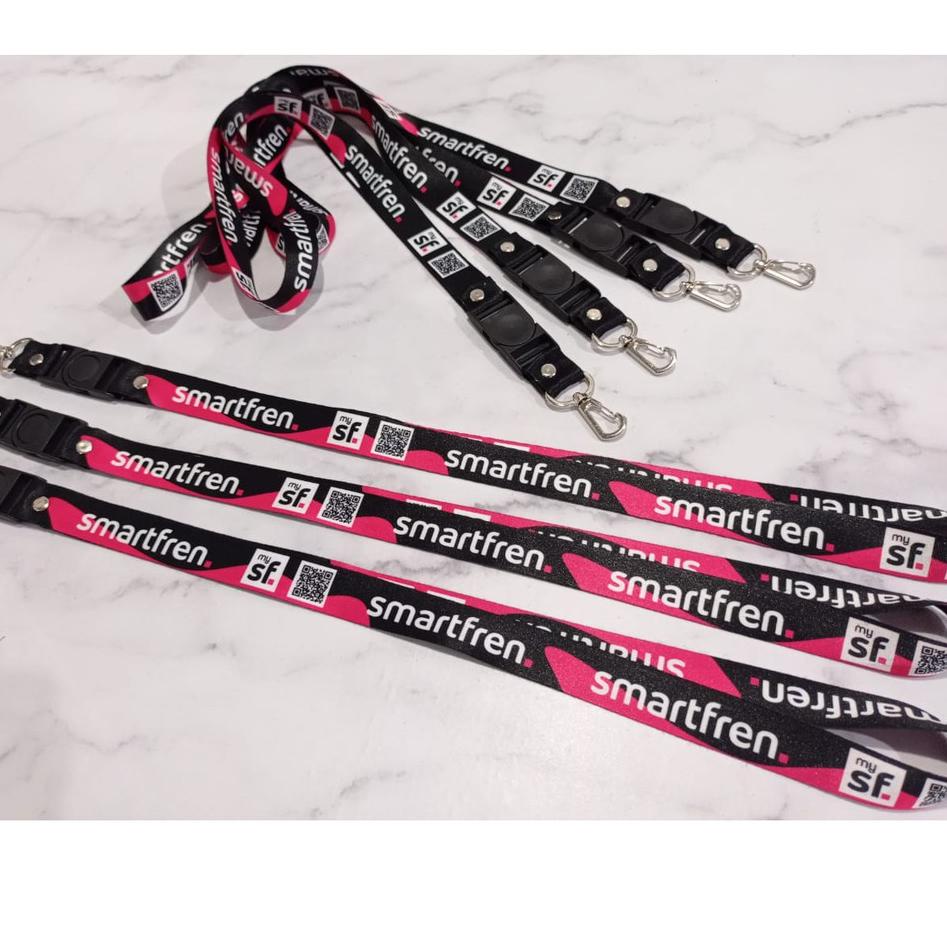 

BQVK Lanyard Smartfren Full Design Printing Surabaya mimt34