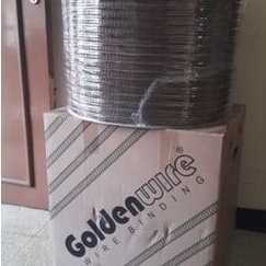 

Ring Jilid Kawat Spiral 3/8 Roll Spool Pitch 3:1 10mm 65 lembar Hvs 70gram Golden Wire Binding
