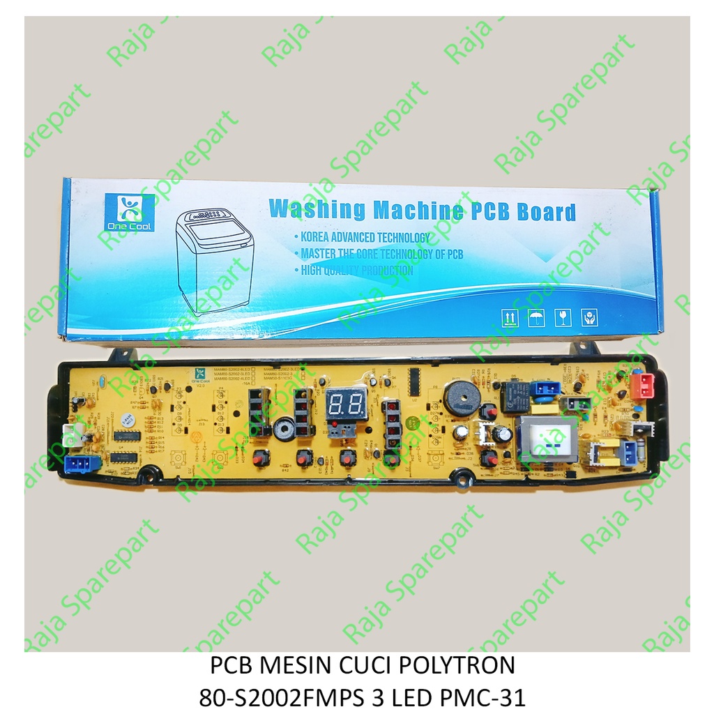 PCB/Panel/Modul Mesin Cuci Polytron 80-S2002FMPS 3 LED PMC-31