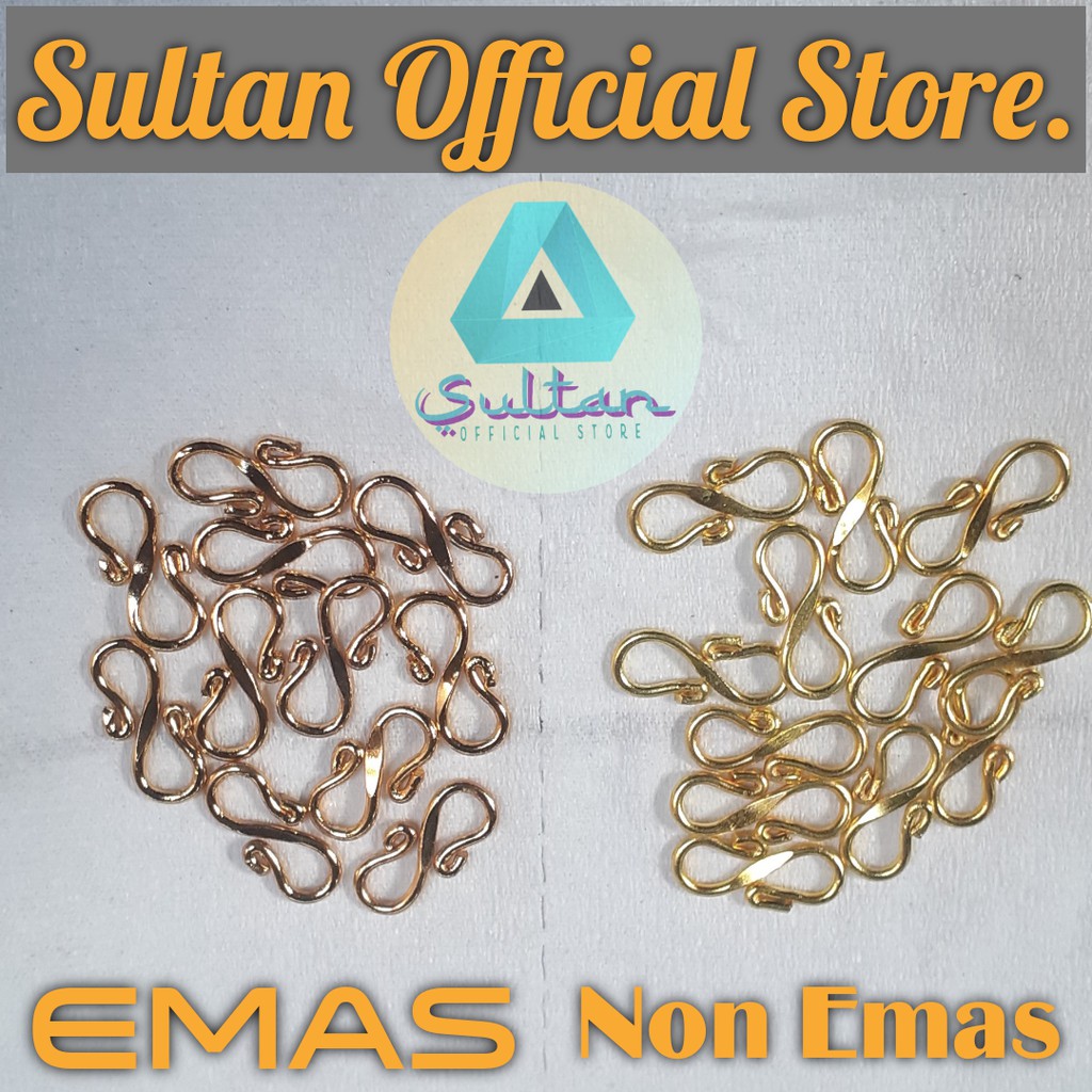 [LAPIS EMAS 24K ORIGINAL] SULTAN BRACELET GELANG RANTAI RETRO LOGAM KUNINGAN #GK016