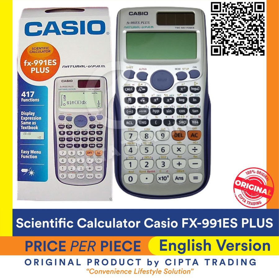 

Calculator - Casio - Scientific Calculator FX-991ES Plus