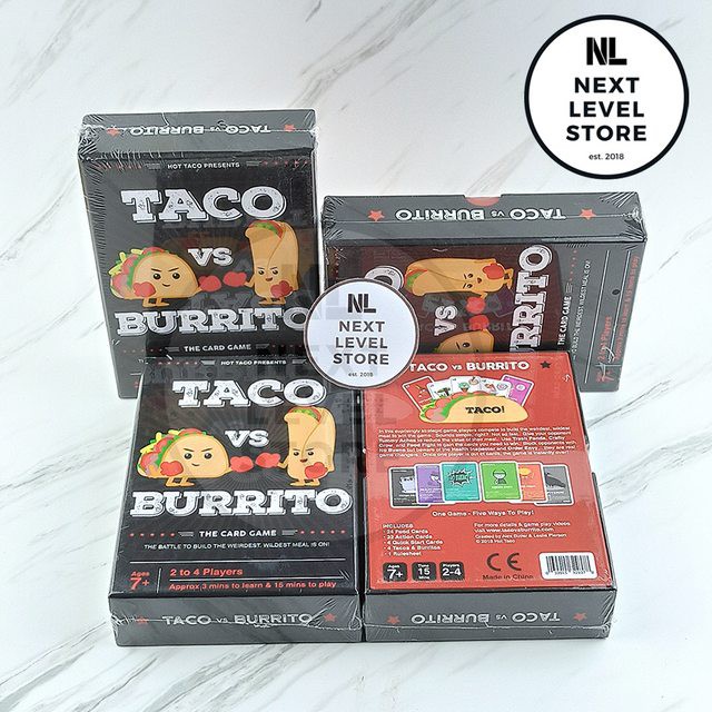 Taco VS Burrito Board Game Card Game Mainan Kartu New Segel READY