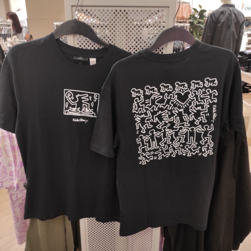 Kaos Pria Keith Haring x H&M Original Store