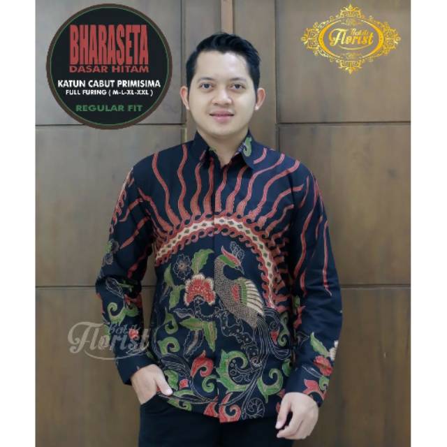 Kemeja Batik Lengan Panjang / Batik Lengan Panjang Berfuring BHARASETA