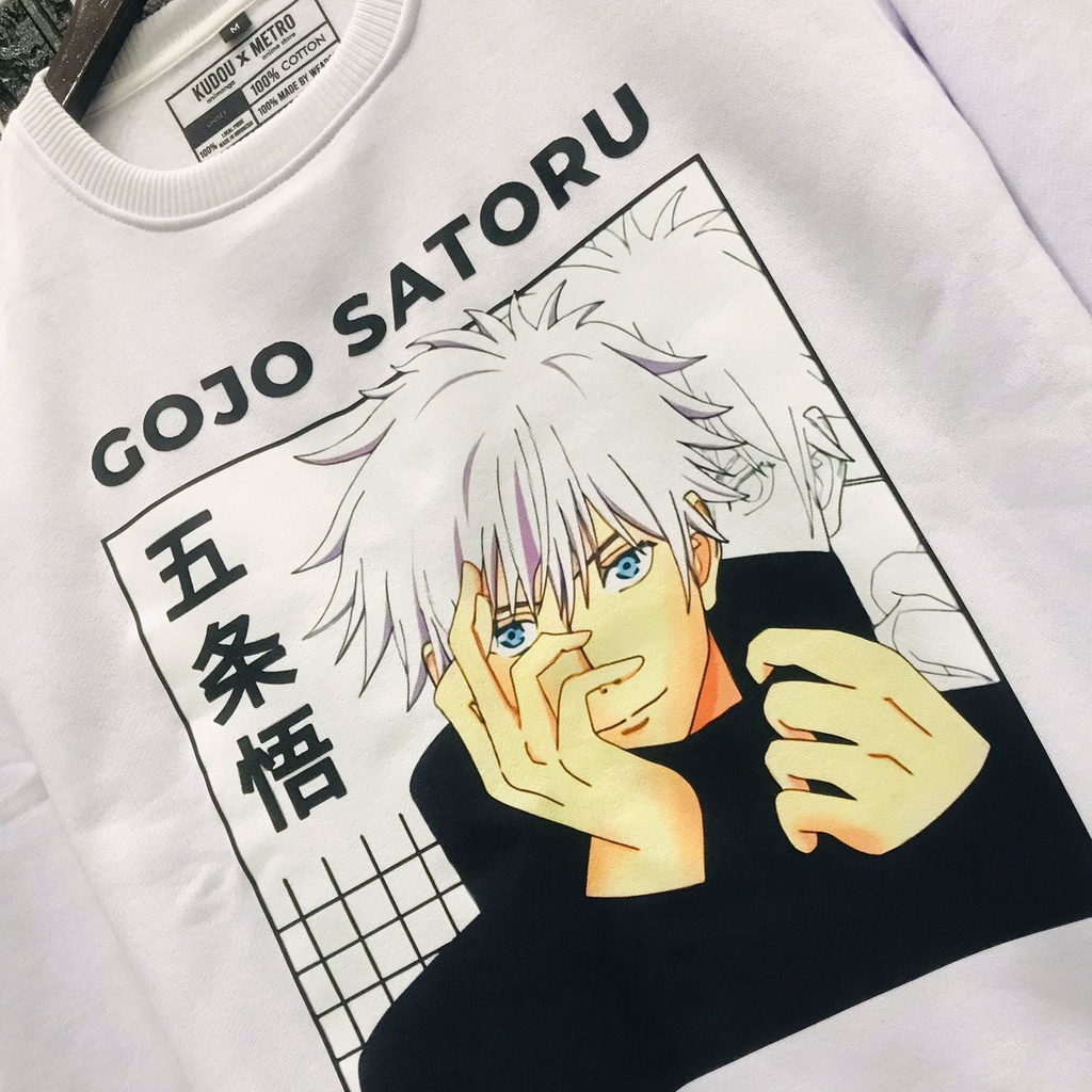 Crewneck Gojo Satoru Classic Anime Manga Jujutsu Kaisen Premium Unisex