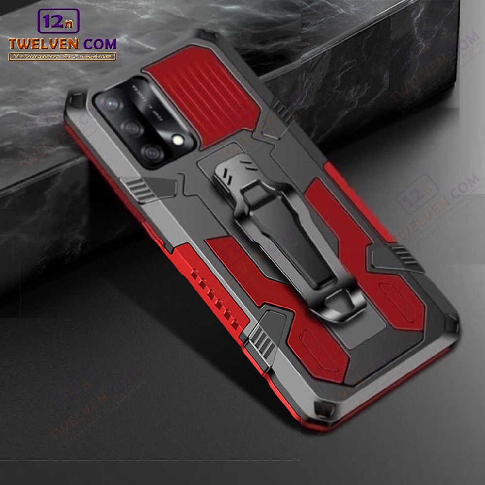 Case Shockproof Oppo A95 Armor Hardcase Stand Clip