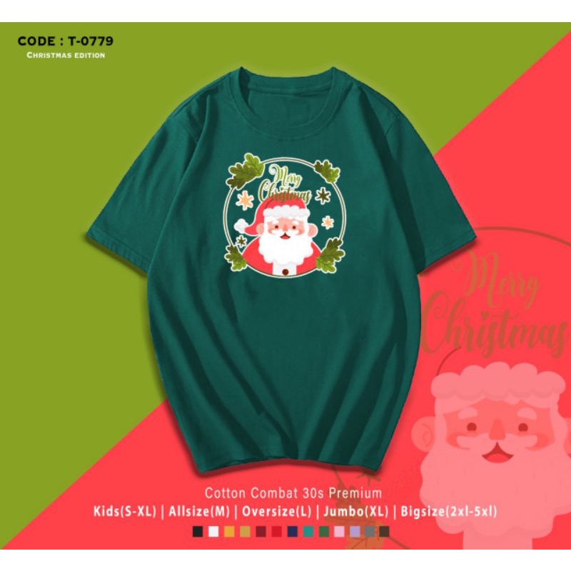 KAOS NATAL SANTA CLAUS/KAOS NATAL SINTERKLAS DAUN