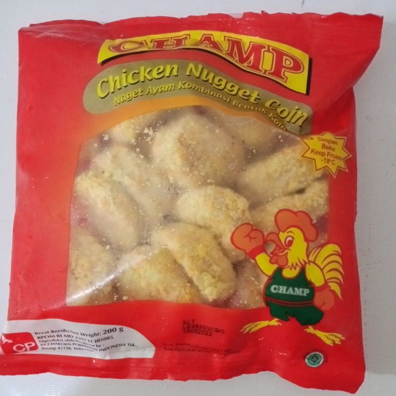 

CHAMP NAGGET BENTUK COIN 200GR