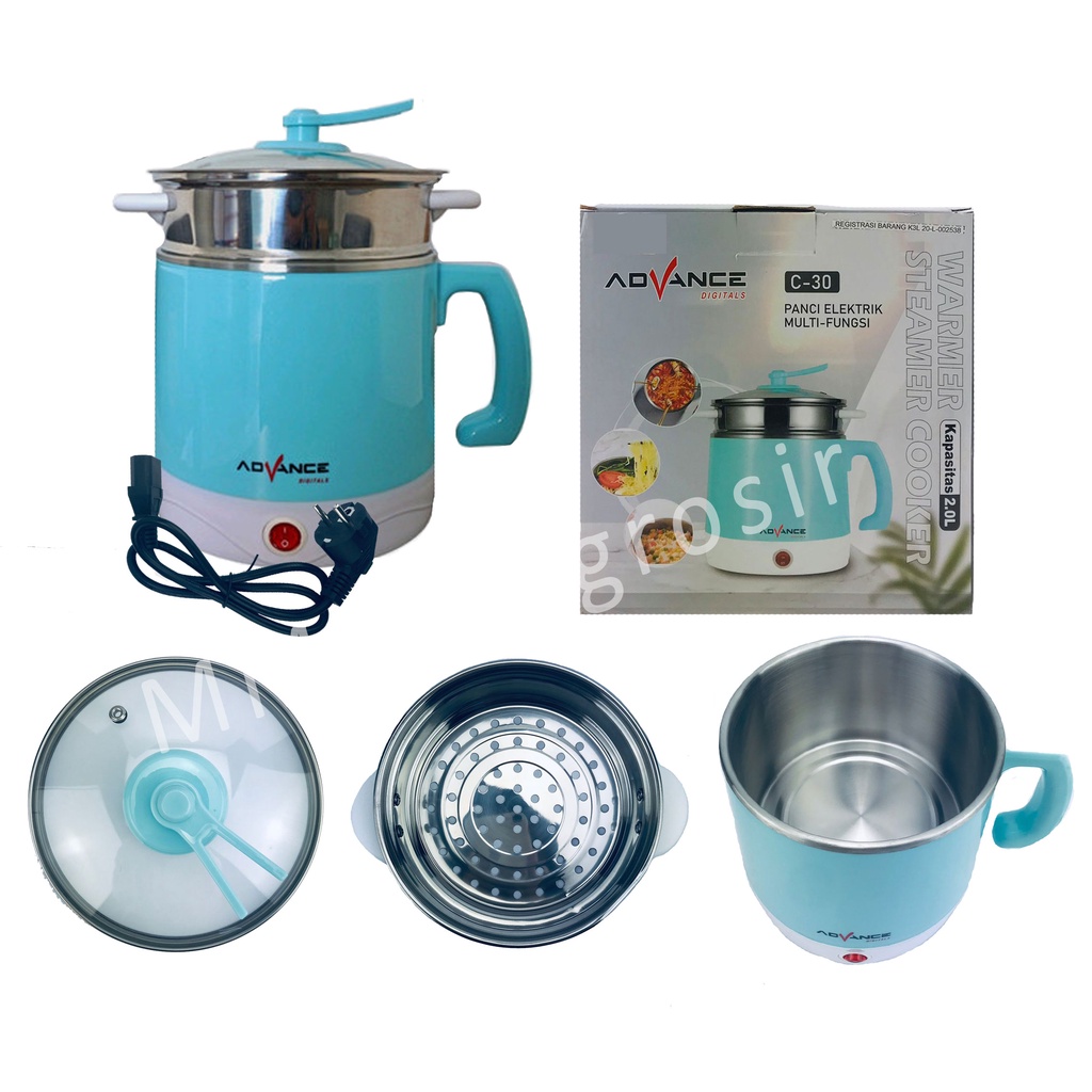 Advance / Panci Listrik / Panci Elektrik Multifungsi / C-30 Biru 2L