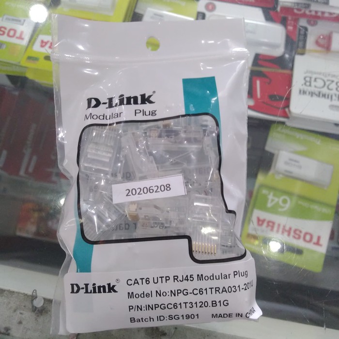 CONNECTOR UTP D-LINK RJ CAT 6 (20pcs)