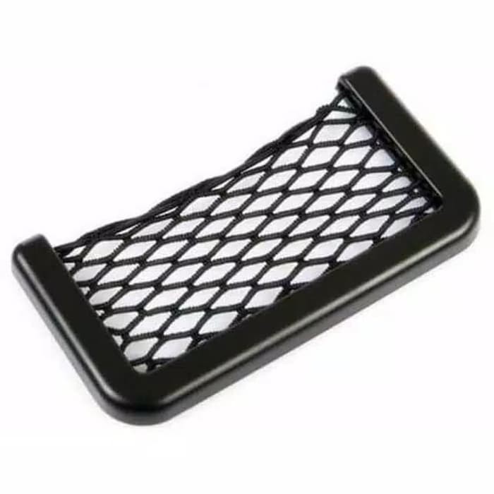 Car Net Organizer Wadah Jaring Pockets Hp Charger Dashboard Mobil