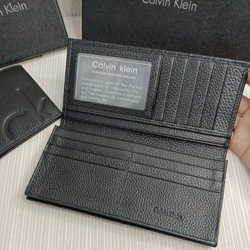 Dompet lipat pria C-K kulit asli