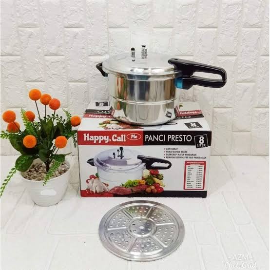 Pan Panci Presto HC Kapasitas 8 Liter Tanpa Tutup Kaca - 8 L/ happy call