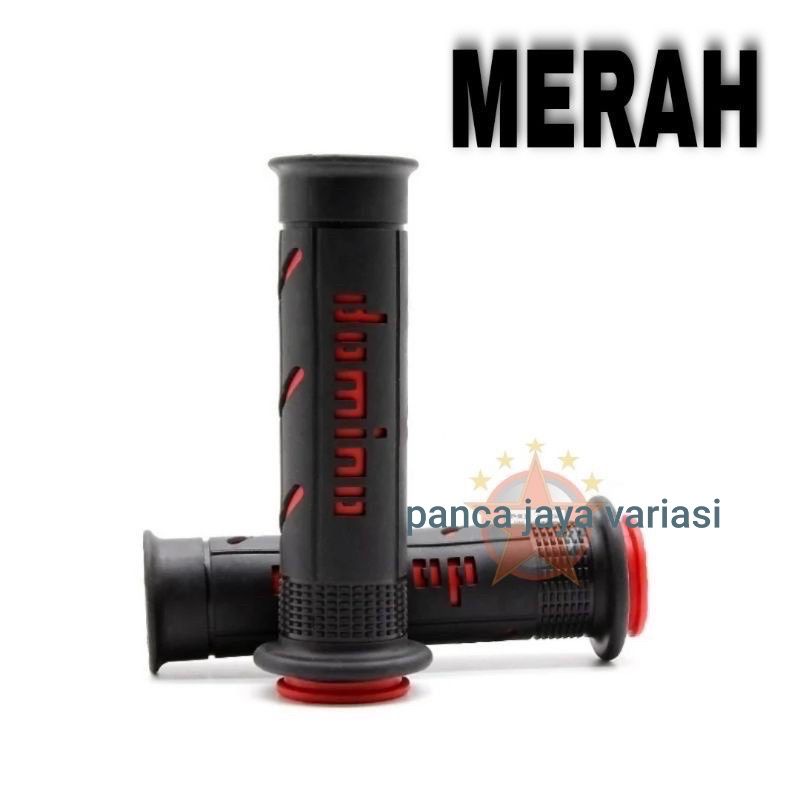 Handgrip Domino Garis Grade A Motor Nmax Beat Vario Scopy Pcx AEROX R15 Ninja Cbr / Grip Motor