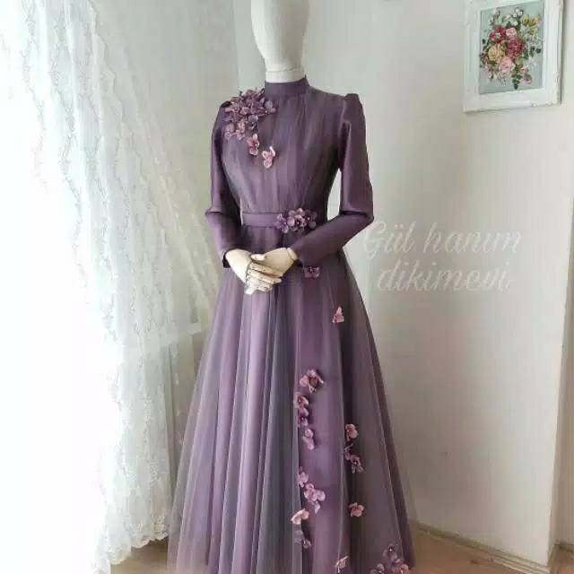 Baju gaun pesta/gaun tile/gaun bridesmaid