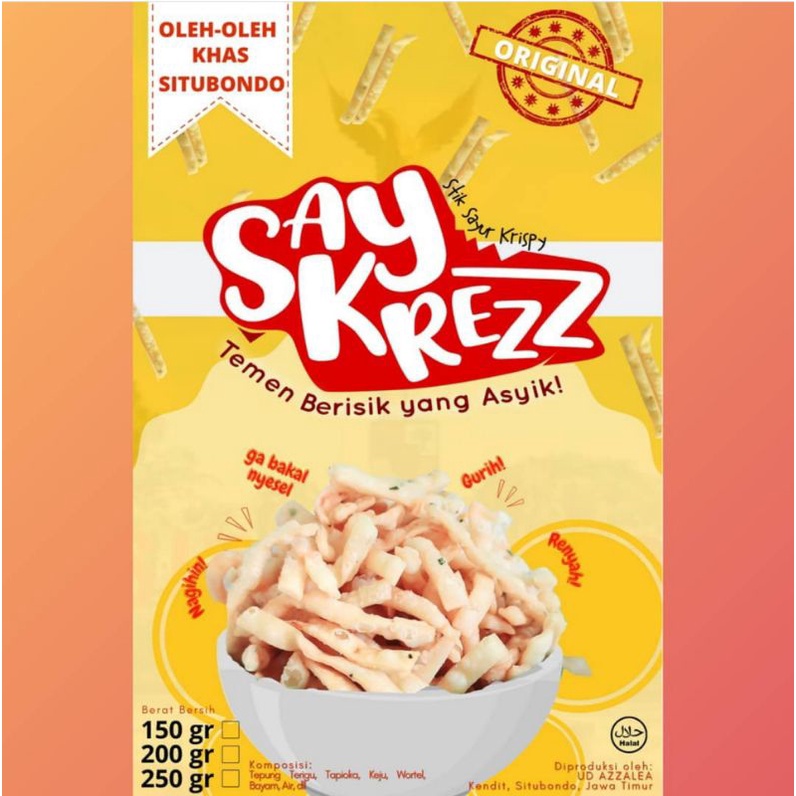 

Cemilan stik sayur kripsi say krezz