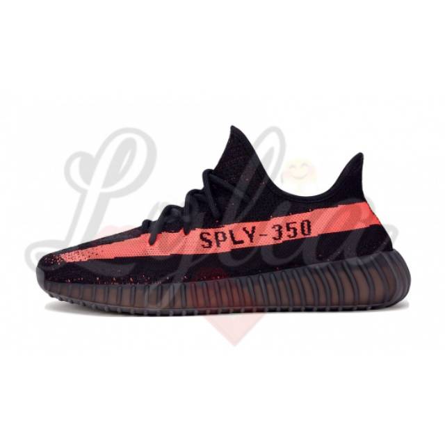 Adidas Yezzy Boost 350 V2 SPLY Black Red Orange