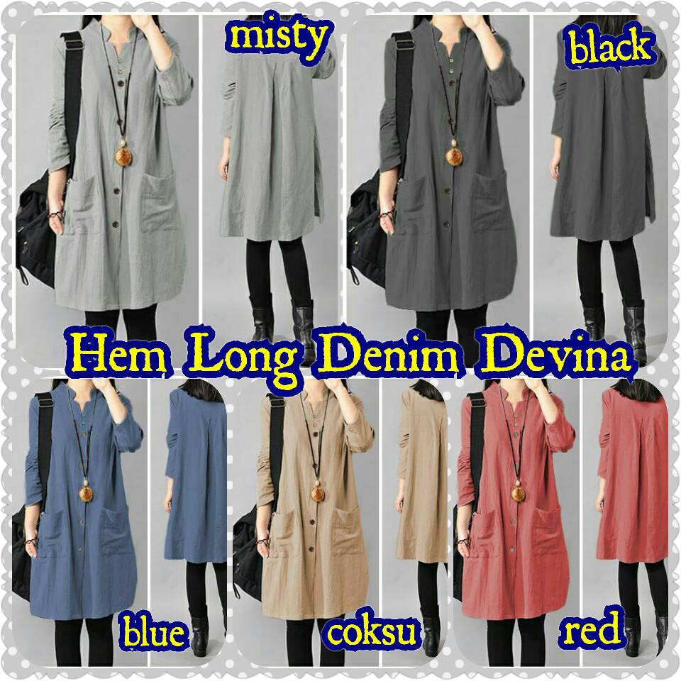 Hem Long Denim Devina Casual