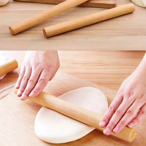 [DEASTORE] ROLLING PIN KAYU STICK GILINGAN ADONAN ANTI LENGKET - STIK PENGGILAS ADONAN TEPUNG PANGSIT