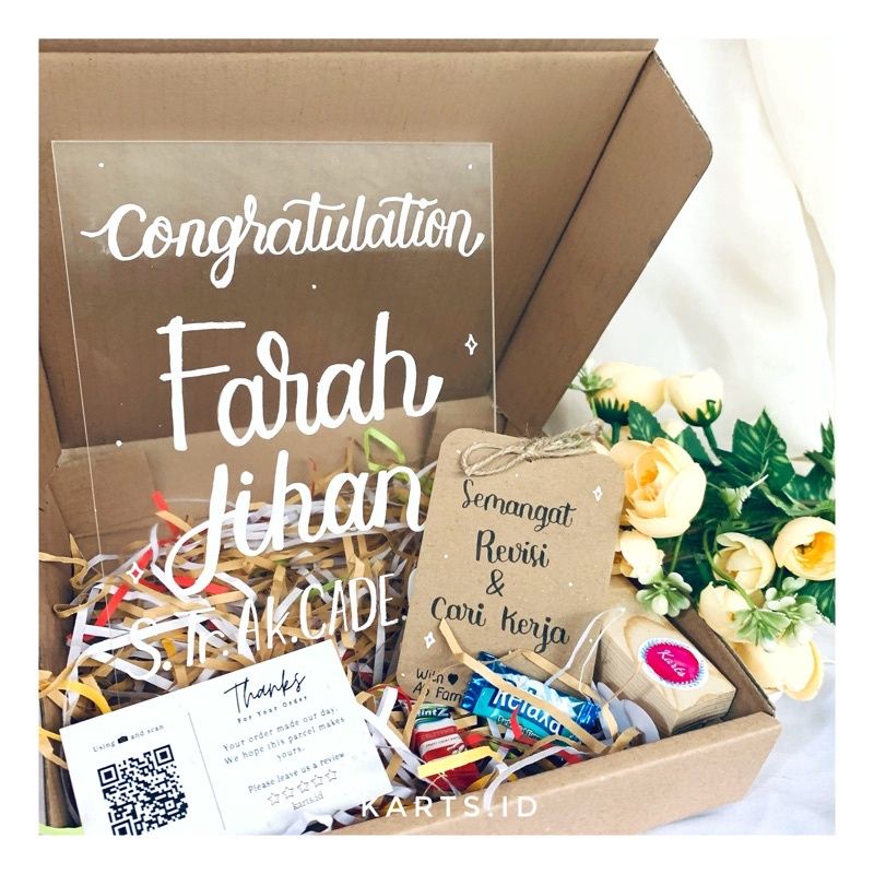 

ACRYLIC LETTERING CUSTOM MADE MURAH | AKRILIK ULANG TAHUN | HADIAH WISUDA