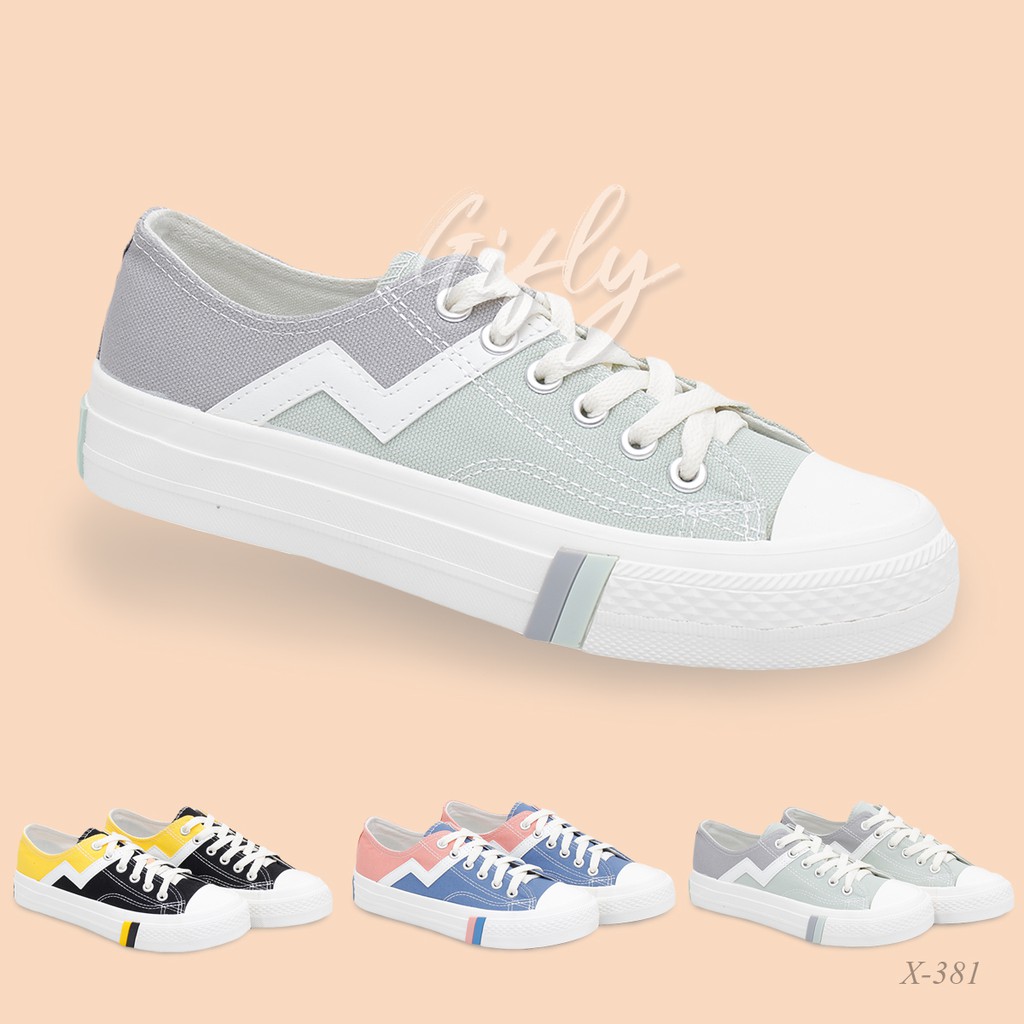 Sepatu Sneakers Gifly Jeolla Wanita Korea Import X-381
