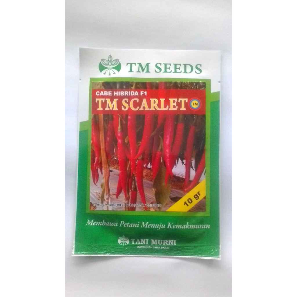 Bibit Cabai Tani Murni TM Scarlet Cabe Hibrida F1 - 10 gram