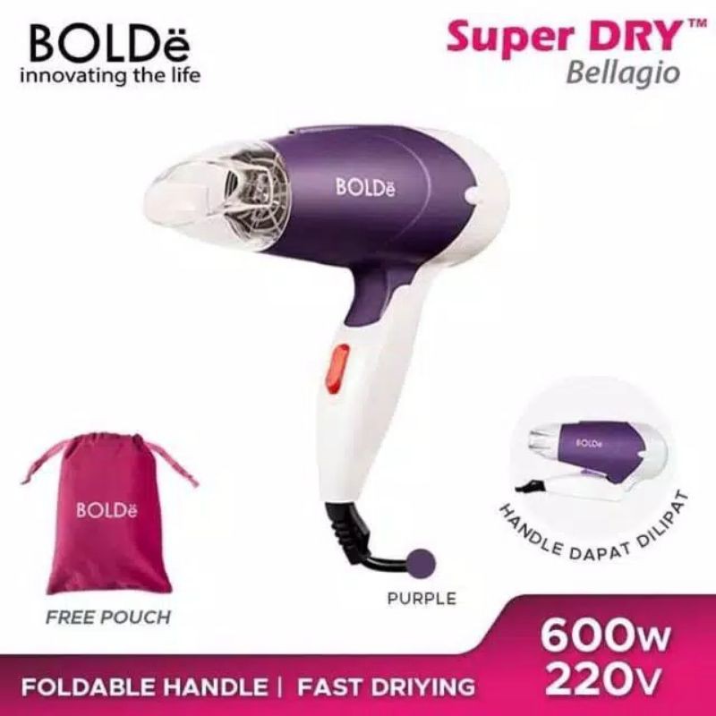 Hair Dryer / Pengering Rambut Bolde Super Dry Bellagio 600Watt