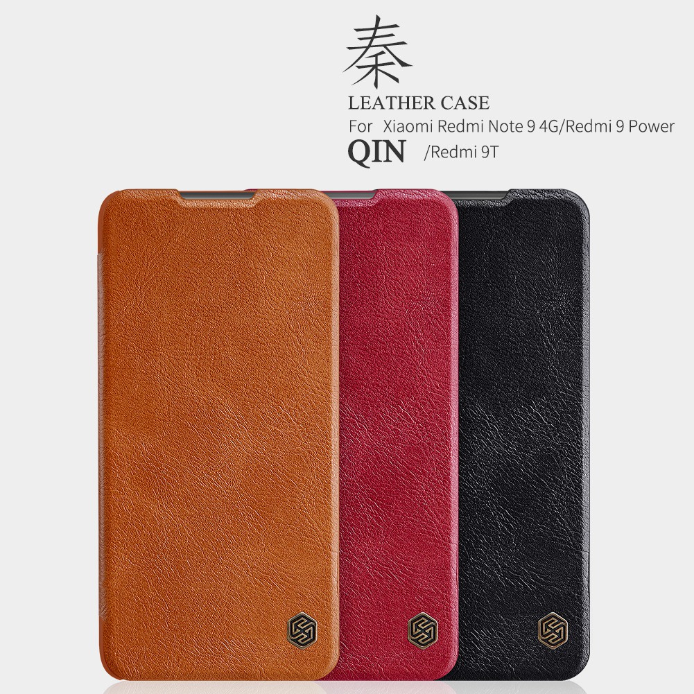 Flip Cover XIAOMI Redmi Note 9 4G Nillkin Qin Leather Case Original
