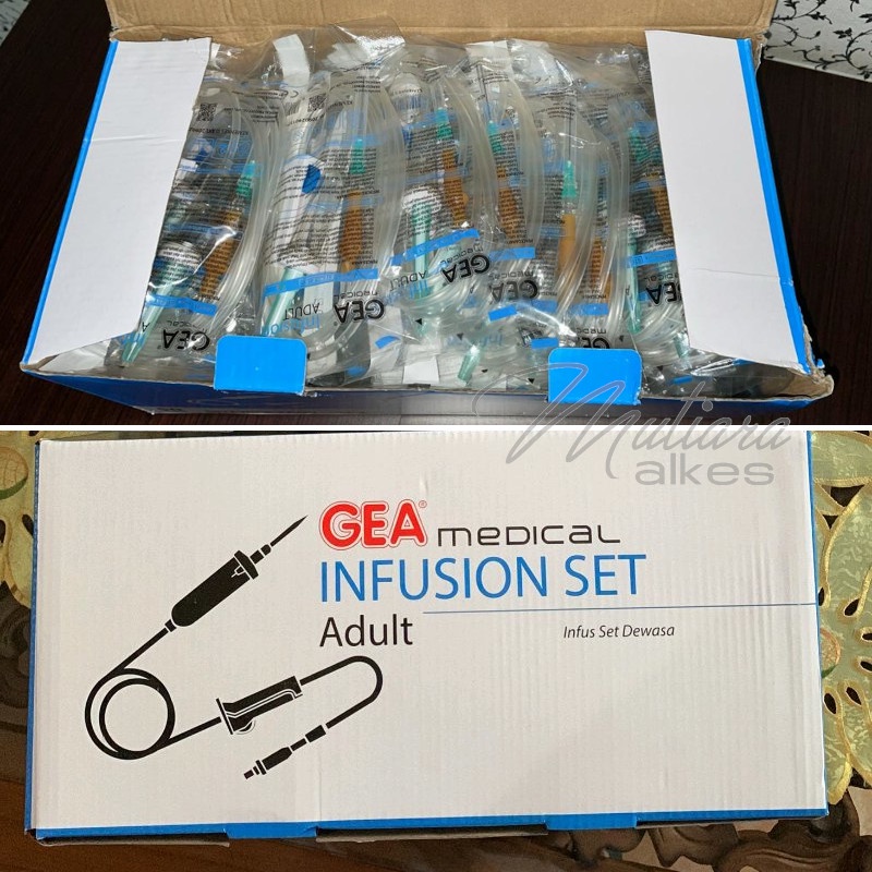 1BOX isi 50pcs - Selang Infu set / Infu sion set GEA