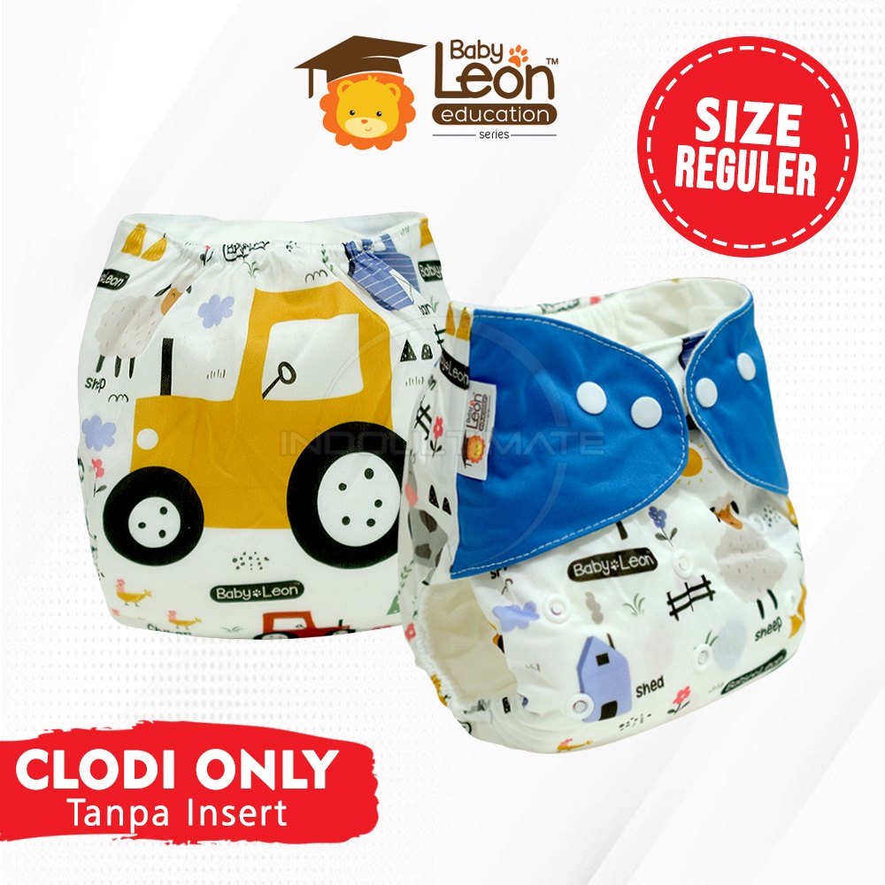 1PCS CLODI ONLY (Tanpa Insert) BABY LEON Clodi Baby Popok Kain Bayi Cloth diaper CB-633 CB-733 Popok Kain Cuci Ulang Bayi Celana Popok Cloth Diapers Daya Serap Tinggi