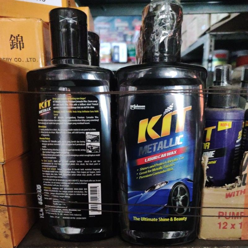 KIT METALIC LIQUID CAR WAX 275 ML