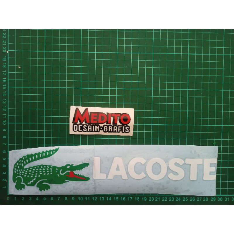 Stiker cutting LACOSTE